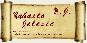 Mahailo Jelesić vizit kartica